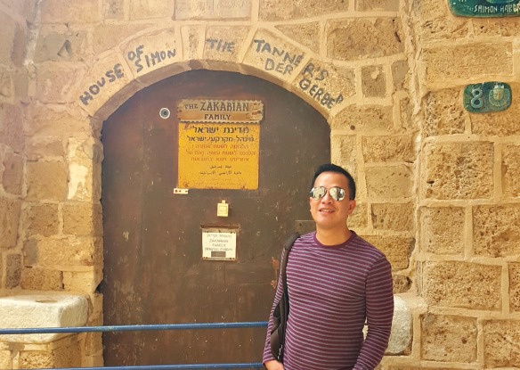 the massive church was aptly called st peter's church because this is where st peter lived for a while (inside simon the tanner's house) and had a vision/dream which started the christian  catholic religion.  old jaffa is also where st peter raised tabitha from the dead 